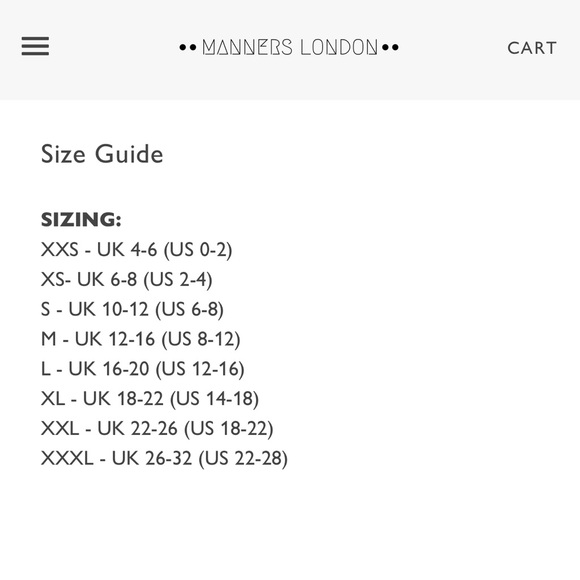 NWOT Manners London Vest Full Length in Black Size XL - Picture 4 of 4